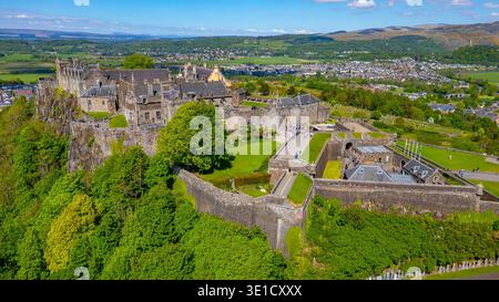 Vue panoramique du château de Stirling en Scotland.IMAGE Banque D'Images