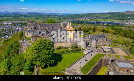 Vue panoramique du château de Stirling en Scotland.IMAGE Banque D'Images