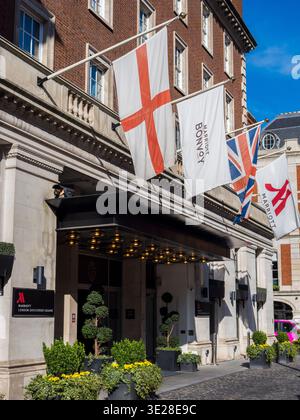 London Marriott Hotel Grosvenor Square, Londres, Angleterre, Royaume-Uni, GB. Banque D'Images