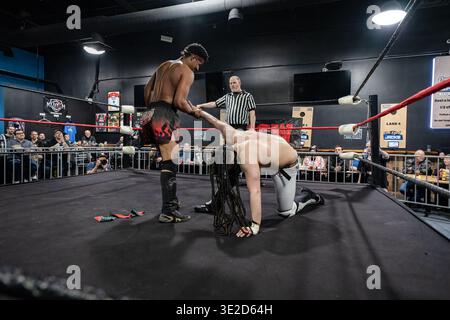 Xtreme intense Championship Wrestling XICW plus forte que jamais au One Eyed Jacks à Shelby Twp, Michigan le 15 mars 2026 Banque D'Images