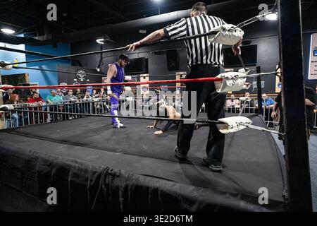 Xtreme intense Championship Wrestling XICW plus forte que jamais au One Eyed Jacks à Shelby Twp, Michigan le 15 mars 2026 Banque D'Images