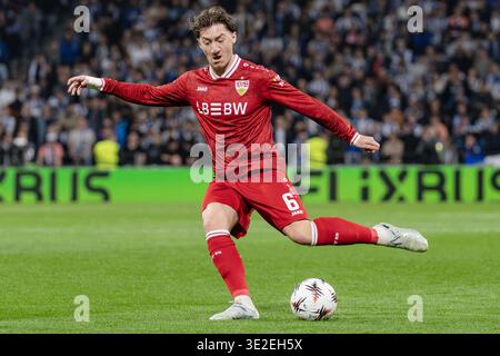 Angelo Stiller de Stuttgart lors de l'UEFA Europa League, Round of 16, match de 2e manche entre le FC Porto et le VfB Stuttgart le 19 mars 2026 au Estádio do Dragão à Porto, Portugal Banque D'Images