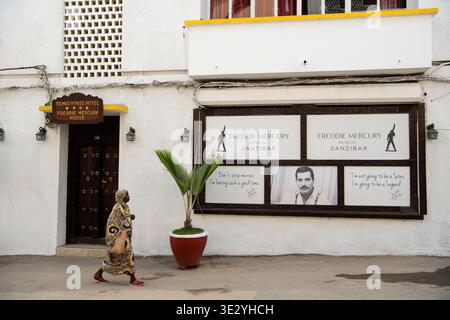 Musée Freddie Mercury, Stone Town, Zanzibar, Tanzanie Banque D'Images