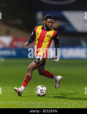 Firhill Stadium, Glasgow, Royaume-Uni. 20 mars 2026. Scottish Championship Football, Partick Thistle v St Johnstone ; Ben McPherson de Partick Thistle on the ball Credit : action plus Sports/Alamy Live News Banque D'Images