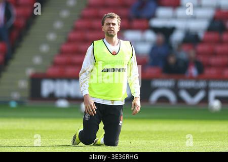 Sheffield, Royaume-Uni. 21 mars 2026. Patrick Bamford de Sheffield United se réchauffe avant le match Sheffield United vs Wrexham Sky Bet Championship à Bramall Lane, Sheffield. Le crédit photo devrait se lire : Simon Bellis/Sportimage crédit : Sportimage Ltd/Alamy Live News Banque D'Images