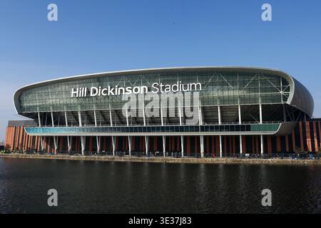 Liverpool, Royaume-Uni. 21 mars 2026. Vue générale à l'extérieur du stade pendant le match de premier League Everton v Chelsea au Hill Dickinson Stadium, Liverpool, Angleterre, le 21 mars 2026 crédit : Luke Williams/Every second Media crédit : Every second Media/Alamy Live News Banque D'Images