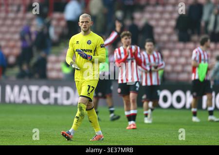Sheffield, Royaume-Uni. 21 mars 2026. Adam Davies de Sheffield United après le match Sheffield United vs Wrexham Sky Bet Championship à Bramall Lane, Sheffield. Le crédit photo devrait se lire : Simon Bellis/Sportimage crédit : Sportimage Ltd/Alamy Live News Banque D'Images