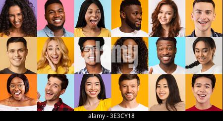 Happy Millennial Guy montre une carte de crédit sur fond Orange tout en faisant la promotion des options de paiement numérique Banque D'Images