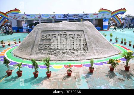 PATNA, INDE - 22 MARS : une vue de la fonction Bihar Diwas 2026 à Gandhi Maidan le 22 mars 2026 à Patna, Inde. Photo de Santosh Kumar/Hindustan Times Bihar Diwas 2026 fonction à Gandhi Maidan Banque D'Images