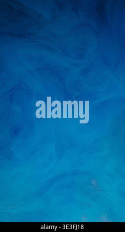 Peinture texture nuage bleu sous-marin flou eau couler Banque D'Images