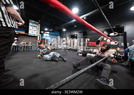 Xtreme intense Championship Wrestling XICW plus forte que jamais au One Eyed Jacks à Shelby Twp, Michigan le 15 mars 2026 Banque D'Images