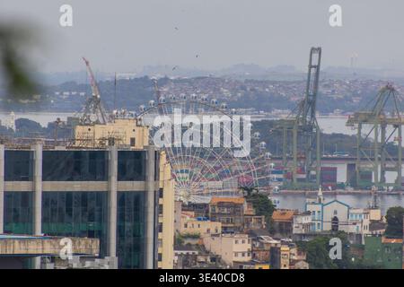 Vue du quartier Santa Teresa à Rio de Janeiro, Brésil. Banque D'Images