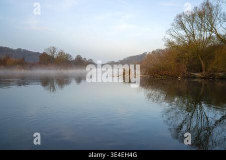 Rivière Ruhr, Witten, Allemagne Banque D'Images