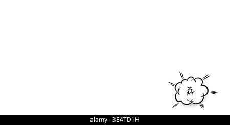 Bulles de bande dessinée avec effet sonore pop art et demi-ton. Icônes de doodle de nuage de dessin animé, cadres de speach vides, ensemble vectoriel de modèles de conception comix isolé sur fond blanc Illustration de Vecteur