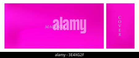Gradient de fuchsia. Vagues magenta fluides éclatantes pour des graphismes audacieux sur les réseaux sociaux. Illustration vectorielle Illustration de Vecteur