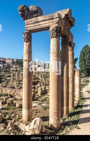 Temple des ruines de Vénus à Baalbek, Liban Banque D'Images