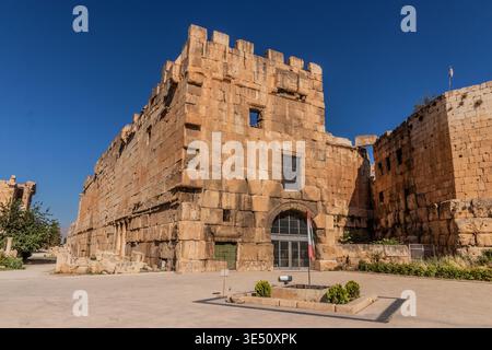 Ruines romaines d'Héliopolis à Baalbek, Liban Banque D'Images