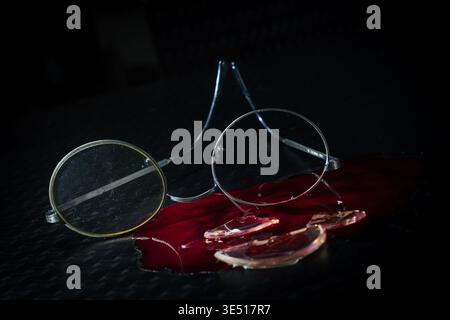 Concept de crime violent. Banque D'Images