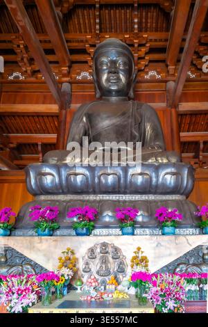 Statue de Bouddha, Gebetshaus, Jing?an-Tempel, ?Tempel des Friedens und der Ruhe Banque D'Images