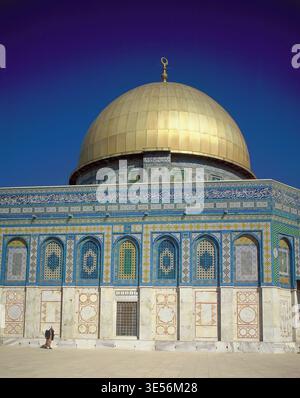 Israël. Jérusalem. Le Dôme du Rocher. Banque D'Images