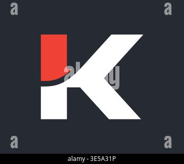 Logo lettre K moderne monogramme Illustration de Vecteur