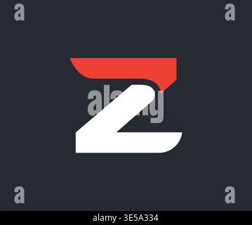 Design de logo monogramme lettre Z moderne Illustration de Vecteur