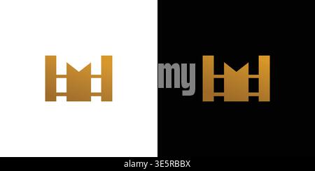 Le logo M film est unique et moderne Illustration de Vecteur