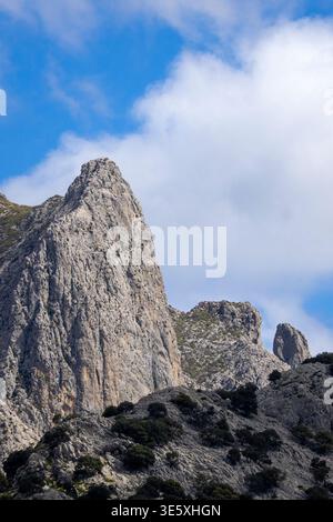 Serra de Tramuntana, chaîne de montagnes, Paratge Natural de la Serra de Tramuntana, île espagnole de Majorque, Espagne. Banque D'Images
