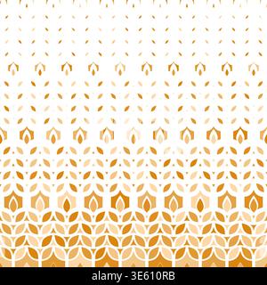 Modèle sans couture de blé. Malt de grain et orge, avoine, riz, millet, maïs, son, maïs. Fond de bière. Usine de texture répétée pour la conception agricole Illustration de Vecteur