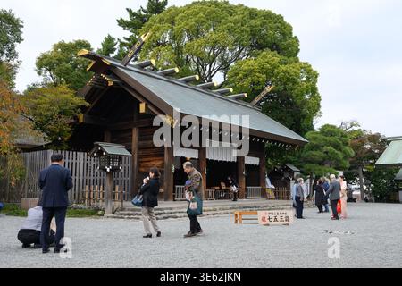 Iseyama Kotai Jingu (Iseyama Kotai Shrine) est un sanctuaire shinto construit en 1870 - Yokohama, Japon - 8 novembre 2025 Banque D'Images