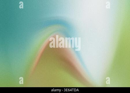 Une œuvre d'art abstrait colorée avec un dégradé de teintes bleues, vertes et brunes avec un effet texturé, créant une expérience visuelle dynamique. Banque D'Images