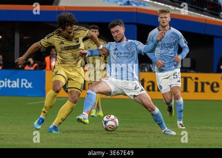 Queens, États-Unis. 04th Apr, 2026. Score final ; New York City FC 1 : 1 qualifié Louis City SC. Crédit : SOPA images Limited/Alamy Live News Banque D'Images