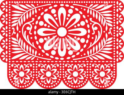 Fond de motif picado de papel rouge Illustration de Vecteur