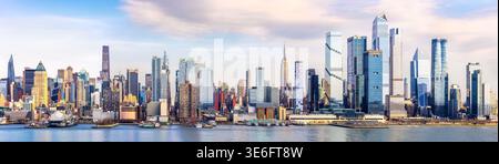 Panorama sur les gratte-ciel de New York City Banque D'Images
