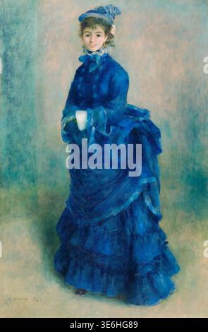 Pierre Auguste Renoir, la Parisienne, portrait à l'huile sur toile, 1874 Banque D'Images
