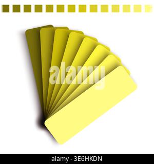 Jeu de palettes jaunes. Vecteur de citron d'olive. Variété de couleurs ensoleillées. Outil graphique moutarde. Vecteur manuel uniquement. Aucun tracé automatique utilisé. SPE 10. Illustration de Vecteur