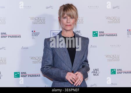 Rome, Italie. 07 avril 2026. Marina fois participe au photocall pour la présentation de la 16ème édition du festival de cinéma français « rendez-vous ». Crédit : SOPA images Limited/Alamy Live News Banque D'Images