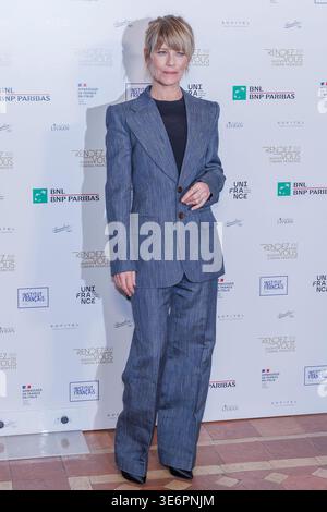 Rome, Italie. 07 avril 2026. Marina fois participe au photocall pour la présentation de la 16ème édition du festival de cinéma français « rendez-vous ». Crédit : SOPA images Limited/Alamy Live News Banque D'Images