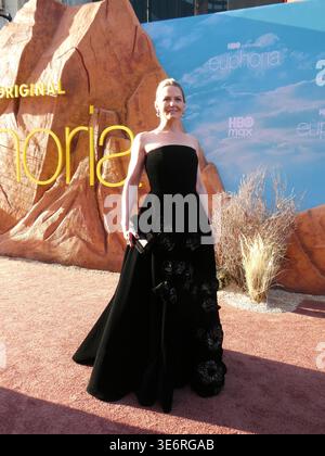 Los Angeles, Californie, USA 7 avril 2026 L'actrice Jennifer Morrison assiste à la première de Los Angeles de HBOÕs Euphoria saison 3 au TCL Chinese Theatre le 7 avril 2026 à Los Angeles, Californie, USA. Photo de Barry King/Alamy Live News Banque D'Images