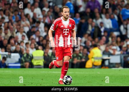 Harry Kane du FC Bayern Munchen lors du match de l'UEFA Champions League entre le Real Madrid CF et le FC Bayern Munchen au stade Bernabeu le 7 avril 2026. - 07/04/2026 - Espagne / Madrid / Madrid - LGM / le Pictorium Banque D'Images