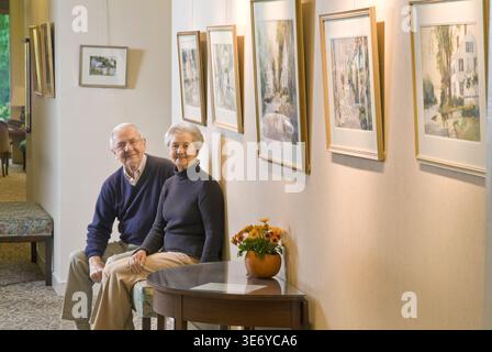 Portrait de couple marié âgé, Philadelphie États-Unis Banque D'Images