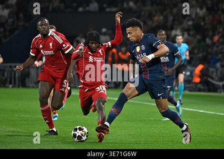 Paris, France. 08 avril 2026. © PHOTOPQR/Ouest FRANCE/Stéphane Geufroi ; Paris ; 08/04/2026 ; Football/Ligue des champions 2025-2026/quarts de finale (aller)/Paris SG - Liverpool . Champions League quart de finale première manche : PSG vs Liverpool Credit : MAXPPP/Alamy Live News Banque D'Images