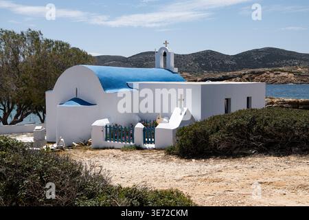 Église du monastère sur Antiparos près d'Agios Georgius Banque D'Images