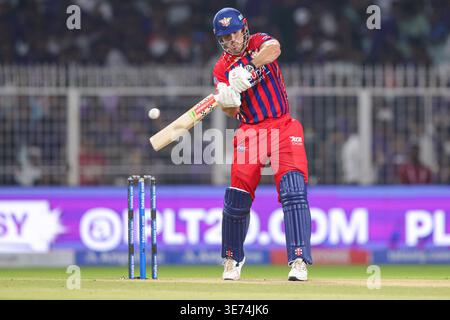Kolkata, Inde - 9 avril : Mitchell Marsh de Lucknow Super Giants lors du match de premier League entre Kolkata Knight Riders et Lucknow Super Giants au stade de cricket d'Eden Gardens, le 9 avril 2026 photo par Shubhajit Roy Karmakar/Alamy Live News Banque D'Images