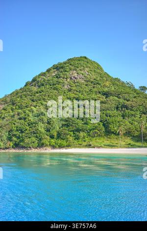 Une petite île aux Philippines. Banque D'Images