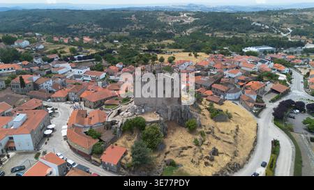 Drone photo Castelo de Penedono Portugal Europe Banque D'Images