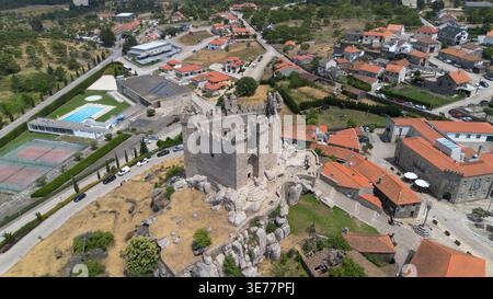 Drone photo Castelo de Penedono Portugal Europe Banque D'Images