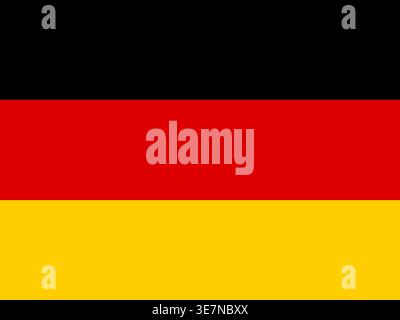 Drapeau de l'Allemagne en fond de coup de pinceau Illustration de Vecteur