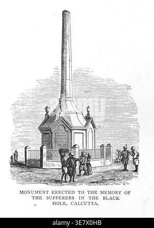 Monument aux victimes du trou noir de Calcutta, 20 juin 1756 Banque D'Images
