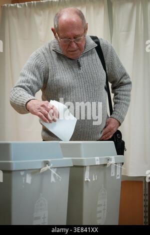 Budapest, Hongrie. 12 avril 2026. À Budapest, Hongrie, le 12 avril 2026. (Photo de Jaap Arriens/Sipa USA) crédit : Sipa USA/Alamy Live News Banque D'Images